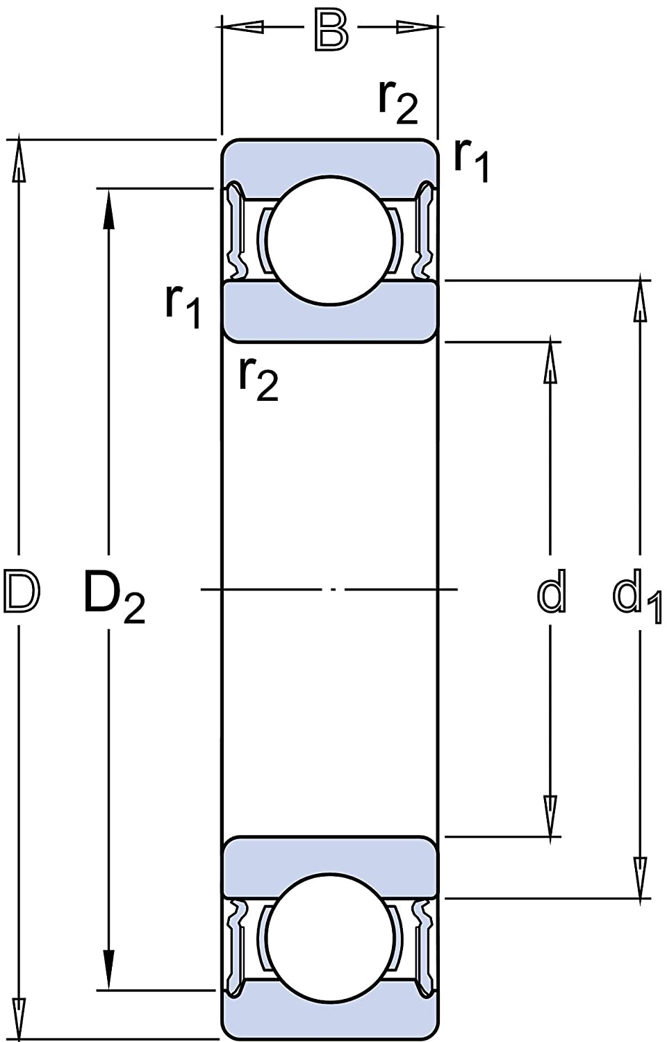 SKF 6312-2RS1-C3